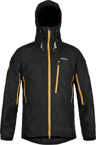 Mens Climbing Windproof Jacket In Black Front