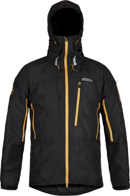 Mens Climbing Windproof Jacket In Black Front