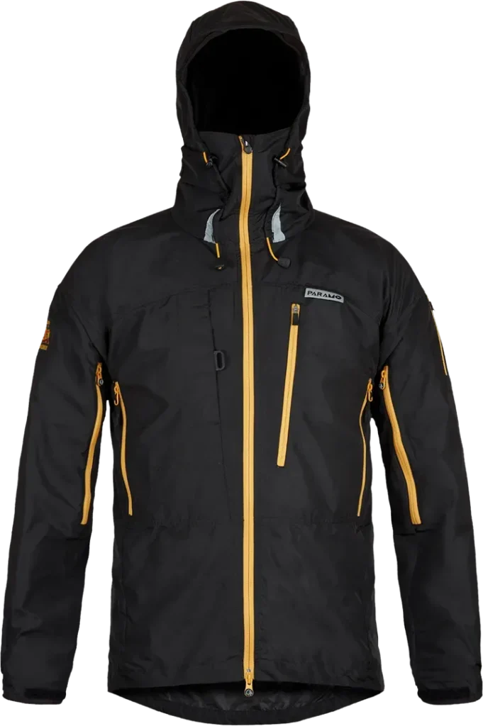 Mens Climbing Windproof Jacket In Black Front