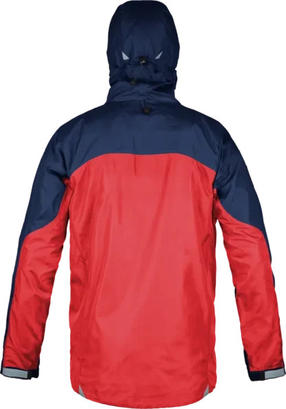 Mens Climbing Windproof Jacket In Fire And Midnight Back
