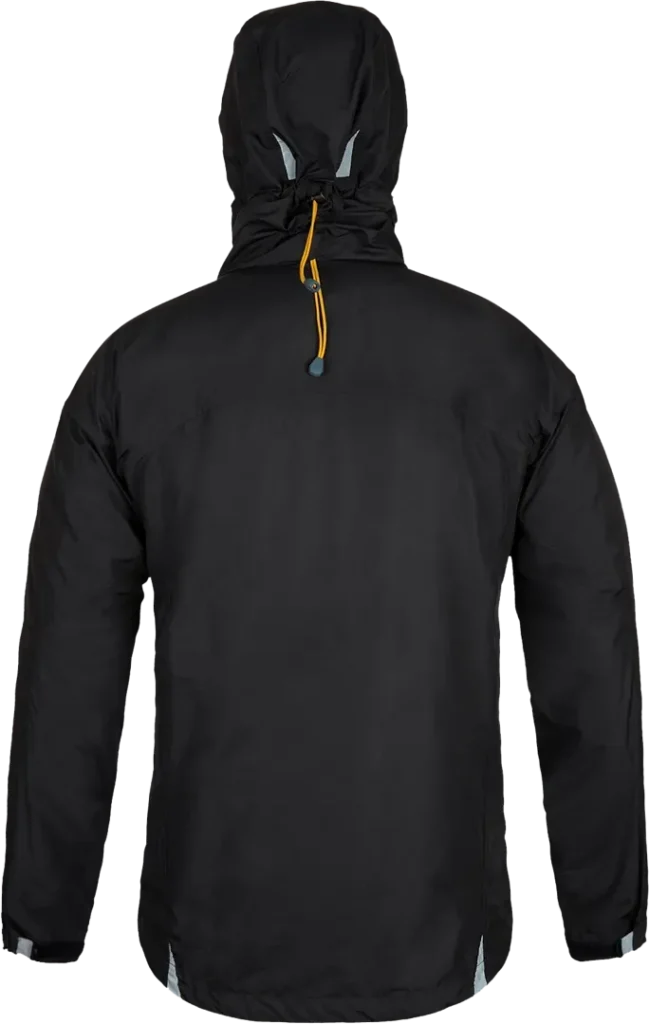 Mens Hiking Windproof Jacket In Black Back