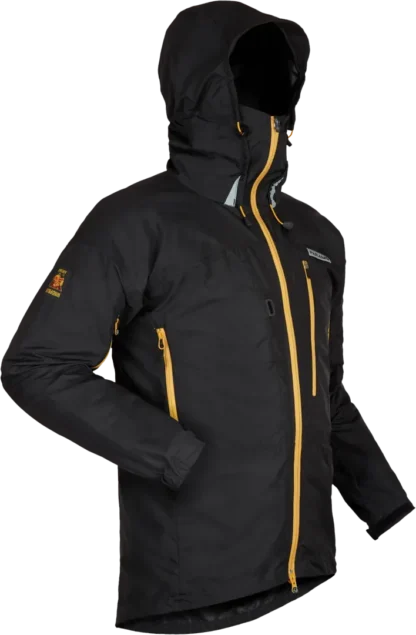 Mens Mountaineering Windproof Jacket In Black Angled