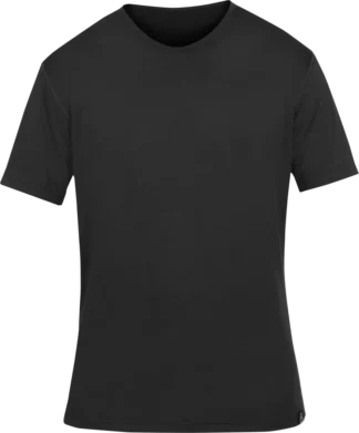 Mens Short Sleeved Base Layer Cambia Black Front