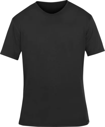 Mens Short Sleeved Base Layer Cambia Black Front