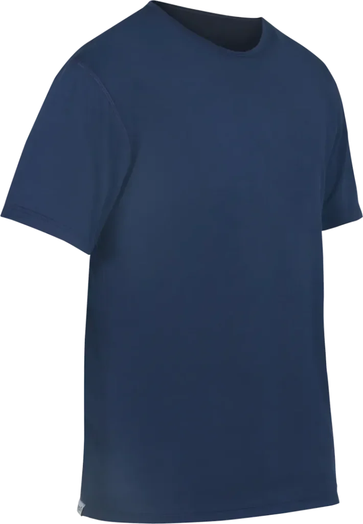 Mens Short Sleeved Base Layer Cambia Midnight Angled