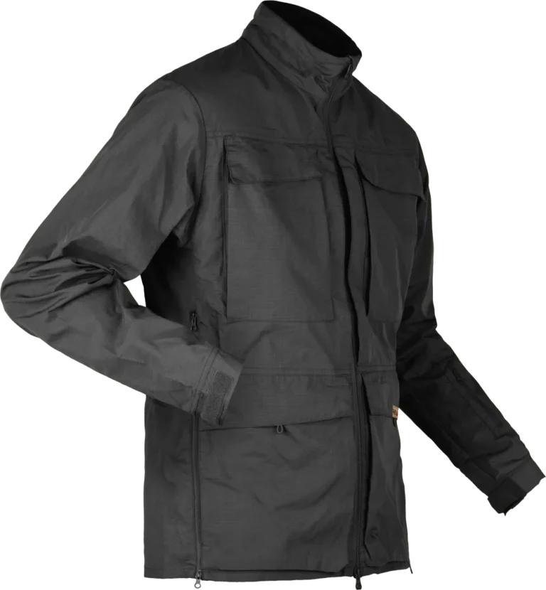 Mens Travel Jacket Paramo Halkon Traveller In Dark Grey Angled