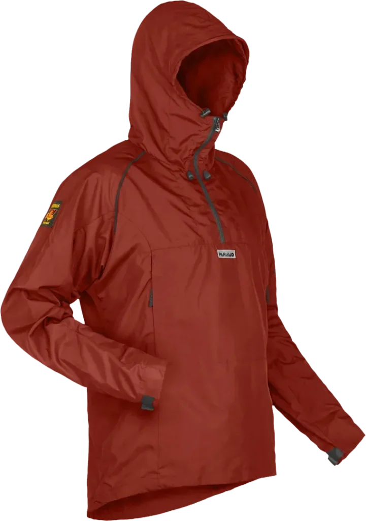 Paramo Fuera Windproof Smock Classic Outback Red Angled