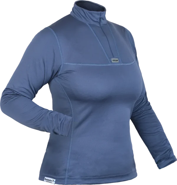 Womens Cambia Ls Zip Indigo Angled 1080px