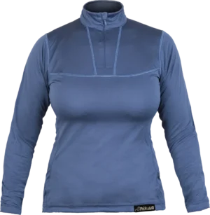 Womens Cambia Ls Zip Indigo Front 1080px