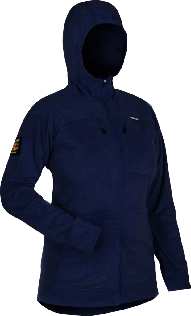 Womens Ventura Fleece Midnight Windproof Fleece Angled