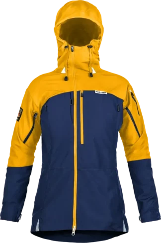 Womens Ventura Windproof Jacket Midnight Gold Womens Windproof Jacket Front