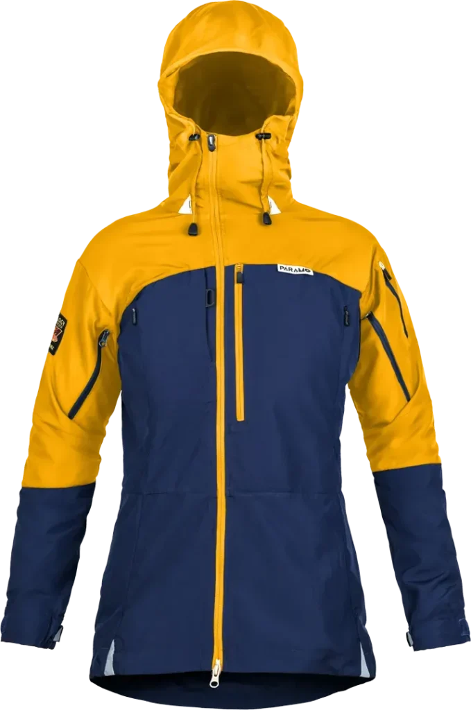 Womens Ventura Windproof Jacket Midnight Gold Womens Windproof Jacket Front