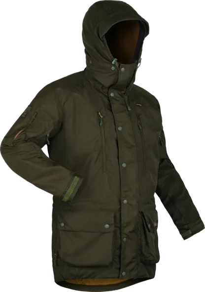 Mens Halkon 360 Jacket Moss Angled 1080px