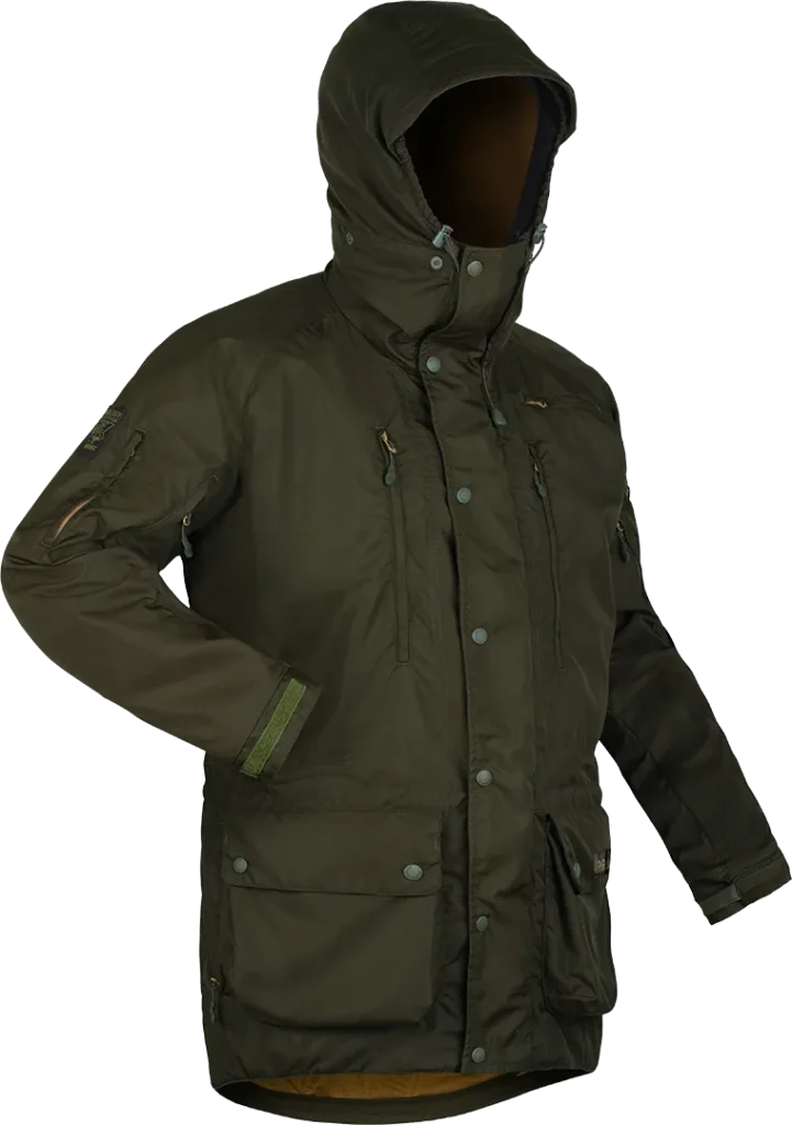 Mens Halkon 360 Jacket Moss Angled 1080px