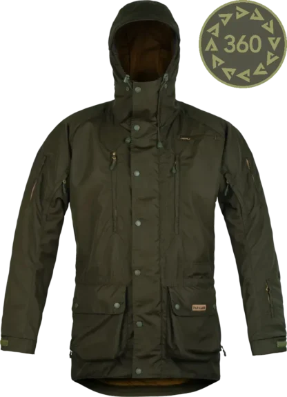 Mens Halkon Pro Jacket Moss Front Logo