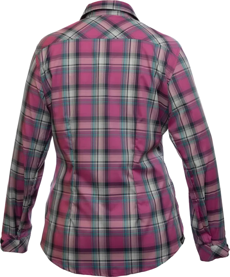 Womens Katmai Ls Shirt Foxglove Check Back 1080px