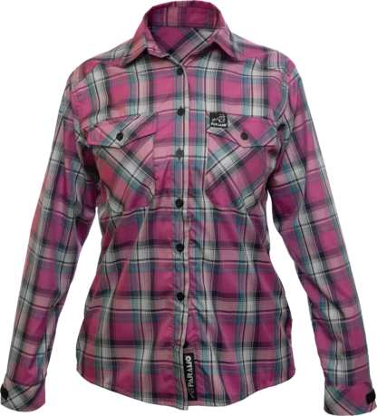Womens Katmai Ls Shirt Foxglove Check Front 1080px