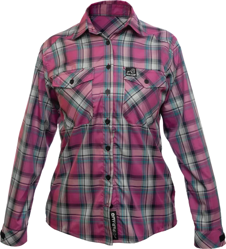 Womens Katmai Ls Shirt Foxglove Check Front 1080px