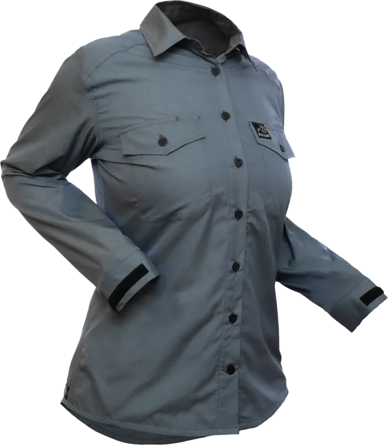 Womens Katmai Ls Shirt Indigo Blue Angled 1080px