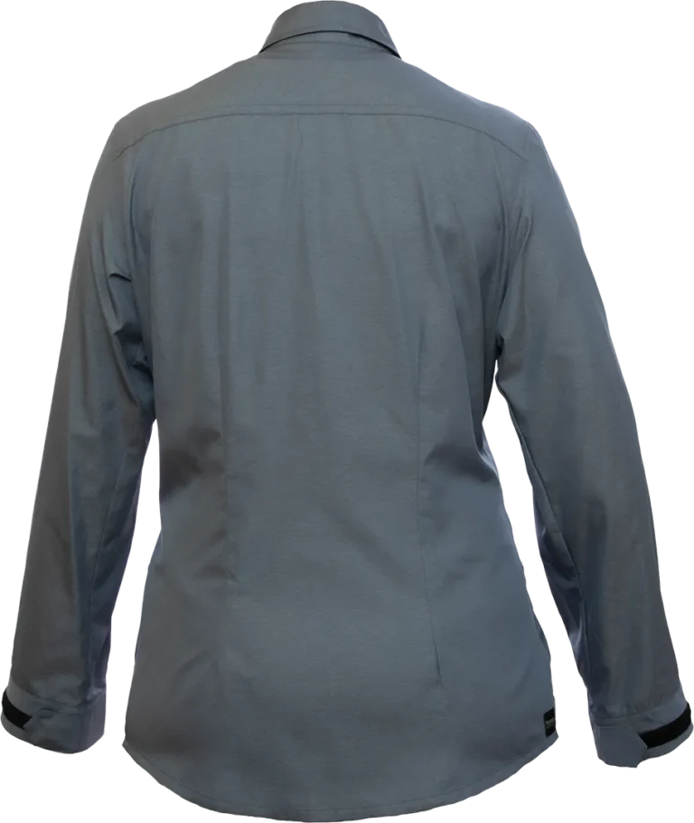 Womens Katmai Ls Shirt Indigo Blue Back 1080px