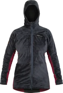 Womens Ventura Plus Fleece Dark Grey Carmine Front 1080px