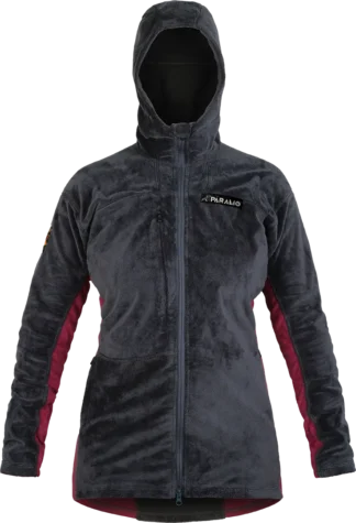 Womens Ventura Plus Fleece Dark Grey Carmine Front 1080px