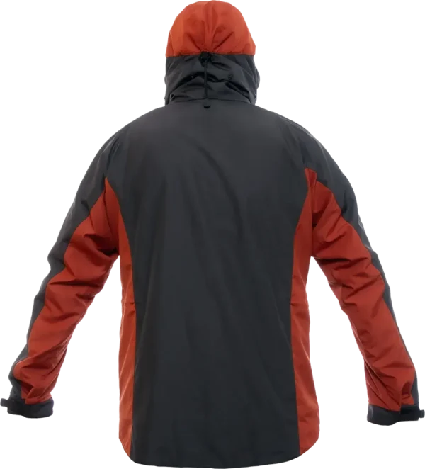 Mens Caminata Jacket Dark Grey Outback Red Back