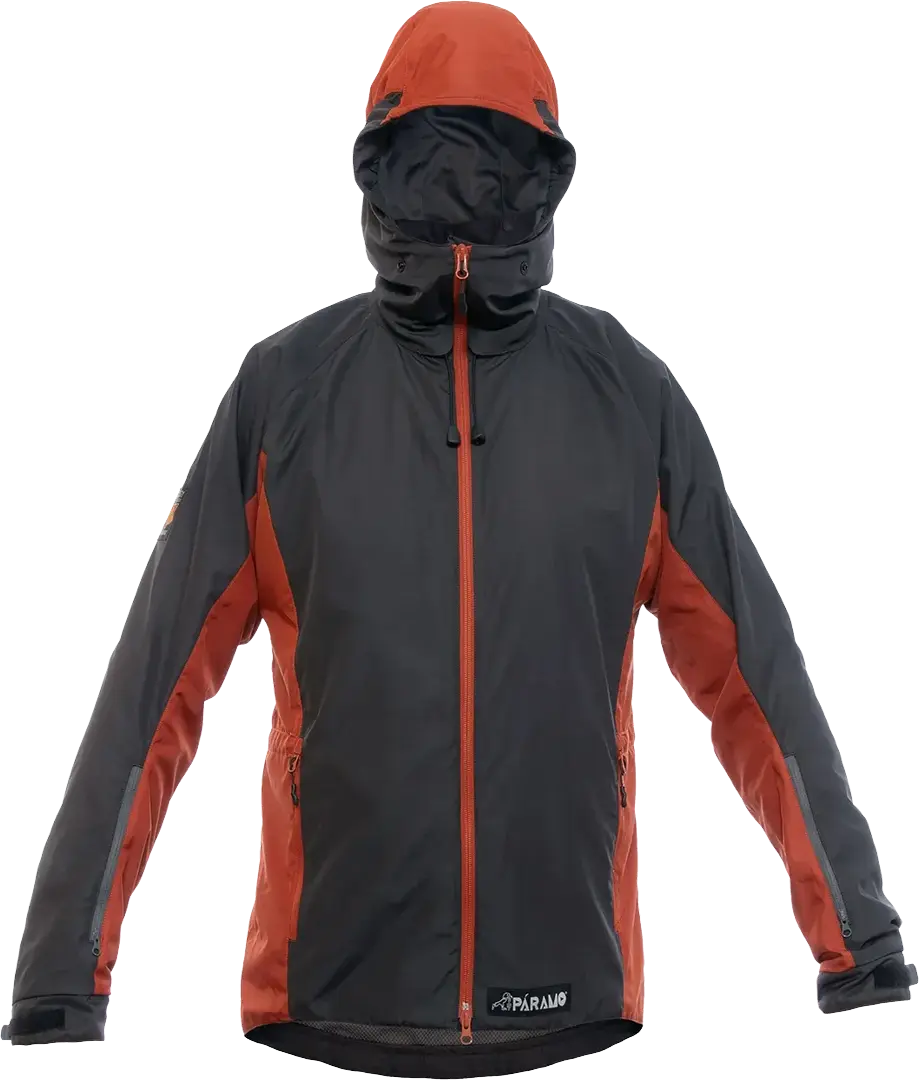 Mens Caminata Jacket Dark Grey Outback Red Front New