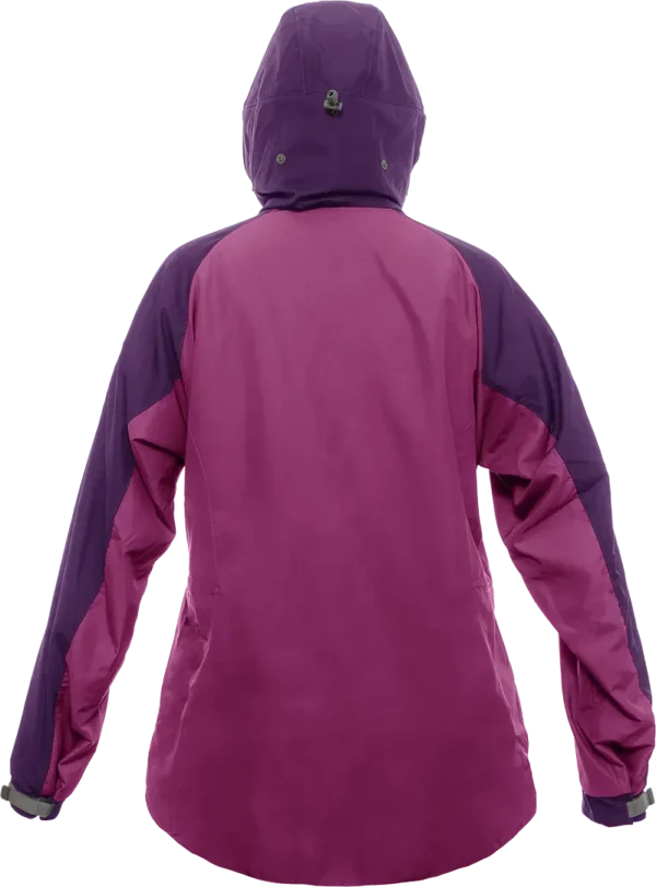 Womens Caminata Jacket Foxglove Elderberry Back