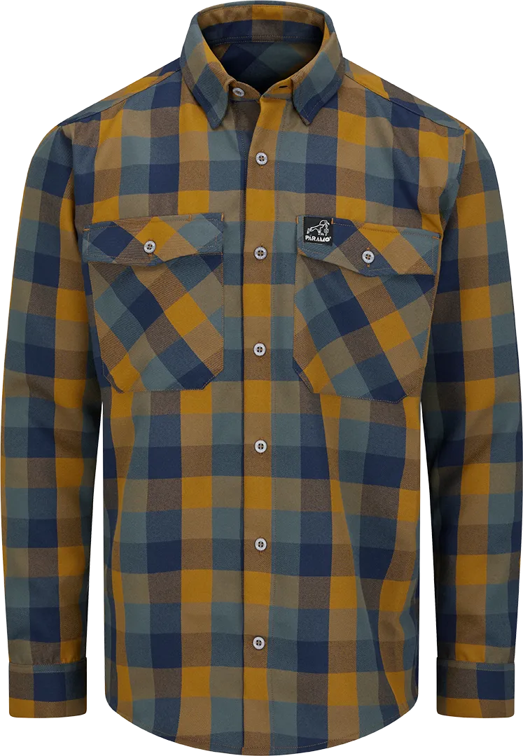M Katla Shirt Indigo Gingham Front
