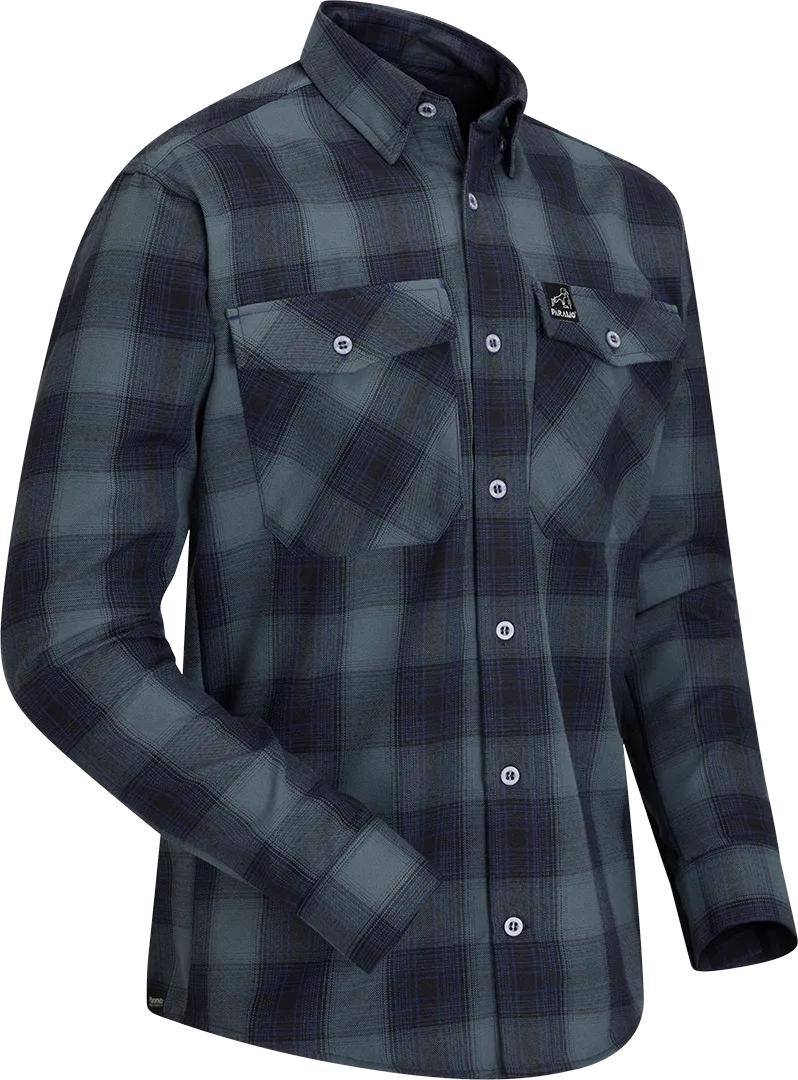 M Katla Shirt Rock Plaid Front Angled