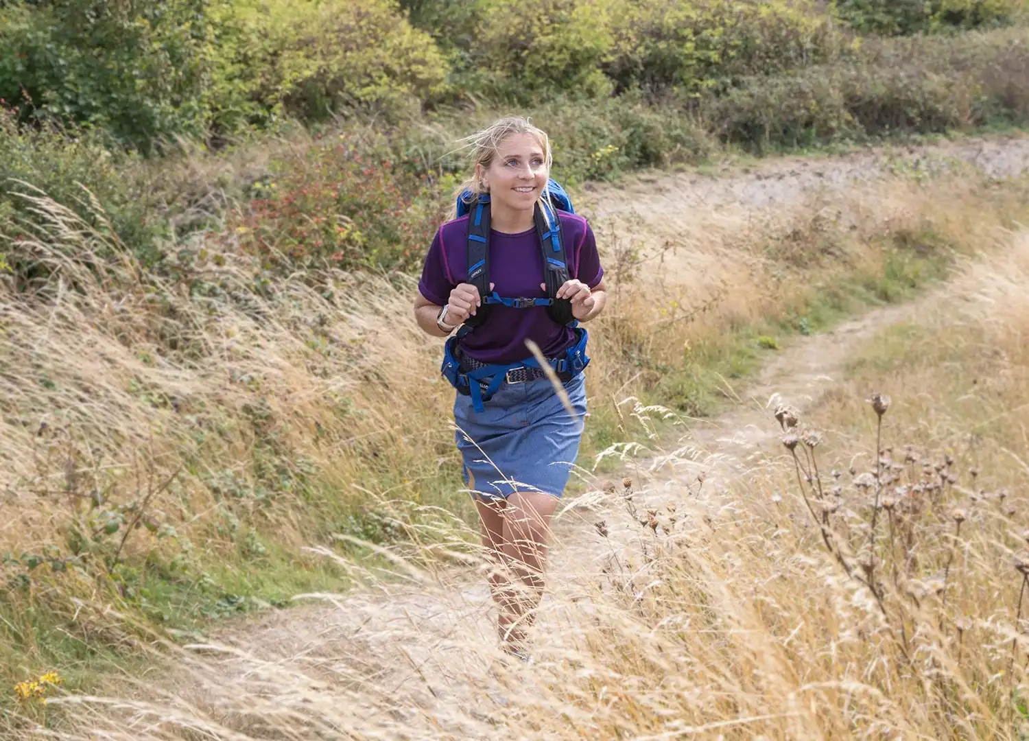 Women Hiking Wearing Womens Velez Skort