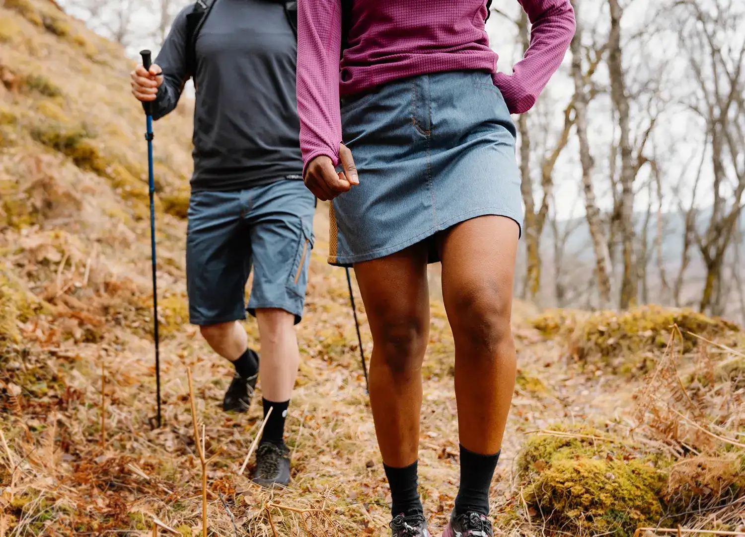 Women Hiking With Friends Wearing Womens Velez Skort